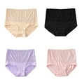 thumbnail image 2 of HUPOM Silk Panties Underwear High Waist Casual Tie Seamless Waistband Multi-color 4XL, 2 of 9