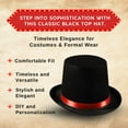 thumbnail image 4 of Dress Up America Top Hats for Kids and Adults - Black Magician Party Hat - Formal Tuxedo Hat - Unisex, 4 of 6