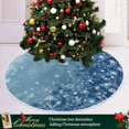 thumbnail image 6 of Coolnut 47.2" Blue Christmas Snowflake Christmas Tree Skirt, Soft Christmas Tree Mat Merry Xmas Tree Skirt Ornaments for Indoor Outdoor Farmhouse Holiday Party Decoration, 6 of 6