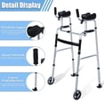 thumbnail image 6 of Moxufan Folding Walker,Upright Walkers for Seniors,Heavy Duty Seniors Walkers,Platform Walker with Arm Support for Senior,Handicap & Disabled,A-1, 6 of 14