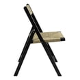 thumbnail image 6 of JONATHAN Y Kiawah Coastal Modern Woven Seagrass Teak Wood Folding Chair, Black (Set of 2), FLD1002C-SET2, 6 of 6