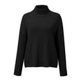 thumbnail image 3 of Ketyyh-chn99 Womens Sweaters 2023 Winter Zipper Sweater Loose Casual Warm Pullover Tops Black,2XL, 3 of 5