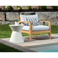 thumbnail image 2 of Sunpan Astley 17.5" Round Modern Sealed Concrete End Table in White, 2 of 2