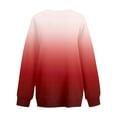 thumbnail image 5 of Jsaierl Womens Sweatshirts Cute Gradient Graphic Sweatshirts Round Neck Casual Pullover Tops Oversized Long Sleeve Shirts Womens Sweatshirts, 5 of 5