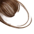 thumbnail image 5 of Clip in Bangs 100% Human Hair Extensions Reddish Brown Clip on Fringe Bangs with nice net Natural Flat neat Bangs with (Wispy Bangs, Medium Brown), 5 of 7