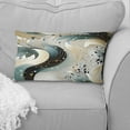 thumbnail image 2 of Designart "Sparkling Elegance in Green and White" Glam Printed Throw Pillow, 2 of 5