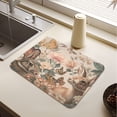 thumbnail image 5 of Dish Drying Mat Absorbent Dish Drainer Kitchen Counter 23.6x19.7inch Dish Drying Pad for Countertops Sinks Draining Racks Deer and Butterflies Pattern, 5 of 9