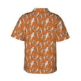 thumbnail image 3 of Daiia Halloween Mummy Hawaiian Shirt for Men Gentle Cotton Regular Short Sleeve Casual-X-Large, 3 of 9