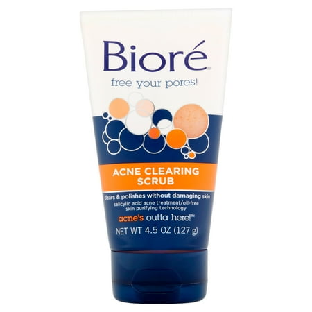 Bioré Acne Clearing Scrub, 4.5 oz - Walmart.com