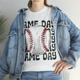 thumbnail image 3 of Retro Baseball Game Day T-Shirt, Baseball Lover Mom Shirt Gift Tee, 3 of 7