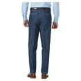 thumbnail image 3 of Haggar Men's Stretch Denim Pleat Front Trouser Classic Fit HC00280, 3 of 9