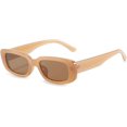 thumbnail image 1 of LAICAIW Lunettes de Soleil Rectangulaires pour Femmes Lunettes de Conduite Rétro 90u2019s Vintage Mode Monture Carrée Étroite Protection UV400, 1 of 7