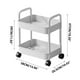 thumbnail image 2 of Harliver - Carrito rodante de 2 niveles, organizador de almacenamiento, mesa auxiliar para sofá con ruedas, organizador móvil debajo del escritorio con asa para la oficina, el hogar y la cocina,, 2 of 5
