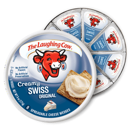 Laughing Cow Spreadable Cheese Wedges 8 pieces, 6 (Best 3 Cheeses For Cheese Platter)