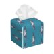 thumbnail image 1 of Balery Cartoon Whale Porta Pañuelos de Cuero con Estampado – Funda Moderna Cuadrada para Caja de Pañuelos, Dispensador 5x5x5'', 1 of 7