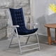 thumbnail image 5 of Cojín para silla de descanso acolchado azul oscuro con respaldo y asiento, 5 of 6