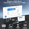 thumbnail image 2 of Wireless HDMI Transmitter and Receiver,Full HD 1080P HDMI Extender,Transmission Range up to 165 Feet,Support 2.4/5GHz Wireless Mirror Screen for Streaming Video/Audio/PC to HDTV/Projector, 2 of 7