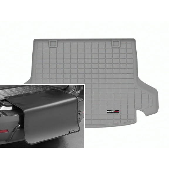 WeatherTech Cargo Trunk Liner with Bumper Protector compatible with HR-V, adx - Behind 2nd Row w/ Bumper Protector, Grey