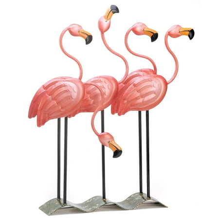 Flamingo Garden Decor Funny Outdoor Statues Metal Pink Flamingo Garden Decor Funny Outdoor Statues Metal Pink Flamingos Yard