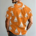 thumbnail image 4 of Yiaimeir Men's Short Sleeve Tropical Leaf Print Button-Down Shirt Casual Hawaiian Beachwear for Summer Parties，Size M-3XL, 4 of 5