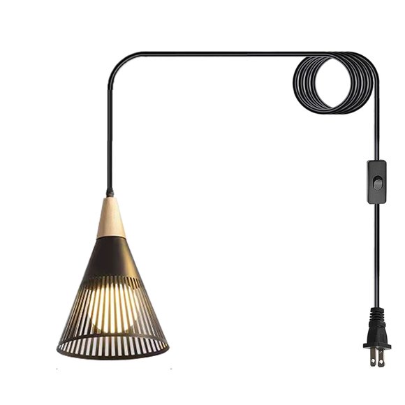 Pendant Light Plug In Nordic Style Modern Minimalist Dining Room Kitchen Island Metal Black Dome Pendant Light Plug In Ceiling Light Fixture
