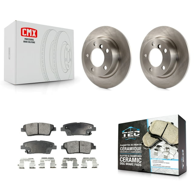 Transit Auto Rear Disc Brake Rotors and Ceramic Pads Kit for Car Mini Cooper Countryman Paceman K8T-102067