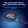 thumbnail image 3 of Dr21 Visual 2.1-Inch Usb Computer Diy Monitoring Dynamic Type C Secondary Screen Display Editable Water-Cooled Scree A,1 * Water cooling screen 1 * USB cable,Black, 3 of 8