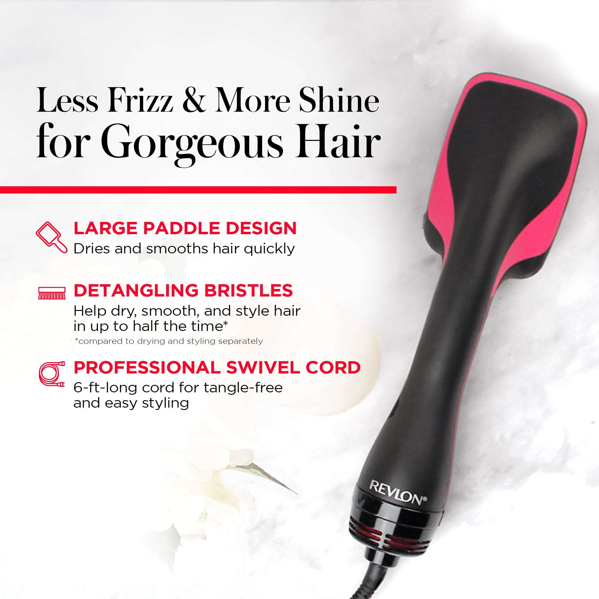 Step Hair Hot Tools Paddle Brush Dryer Revlon One Step Hair Dryer