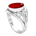 thumbnail image 2 of Ruby Simulated Women Jewelry 925 Sterling Silver Ring, 2 of 9