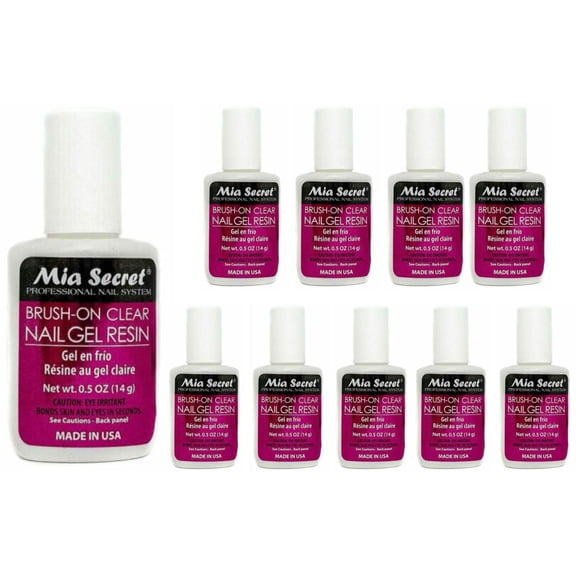 Mia Secret Brush-on Clear Nail Gel Resin (323) x 10