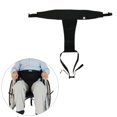 thumbnail image 3 of para silla de ruedas, malla transpirable anticaída, correa de sujeción en apariencia de T, cinturón de fijación, correa de seguridad negro grueso Yinane Cinturón de seguridad para silla de ruedas, 3 of 7