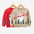 thumbnail image 4 of Suéter navideño de otoño e invierno 2024, suéter navideño de alce para niños, suéter para niñas y niños, ropa para niños, 4 of 5