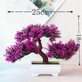 thumbnail image 3 of Artificial Plant Bonsai Plastic Small Tree Pot Plant Flower Potted Ornament, 3 of 4