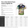 thumbnail image 5 of Lsque Pikmin Pattern Hawaiian Shirt for Men Unisex Summer Beach Casual Short Sleeve Cotton Linen Button Down Shirts-Small, 5 of 6