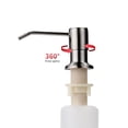 thumbnail image 3 of Kitchen Sink Soap Dispenser Stainless Steel Built in Soap Dispenser Brushed Nickel Countertop Dispenser Pump with Soap Bottle, 3 of 5
