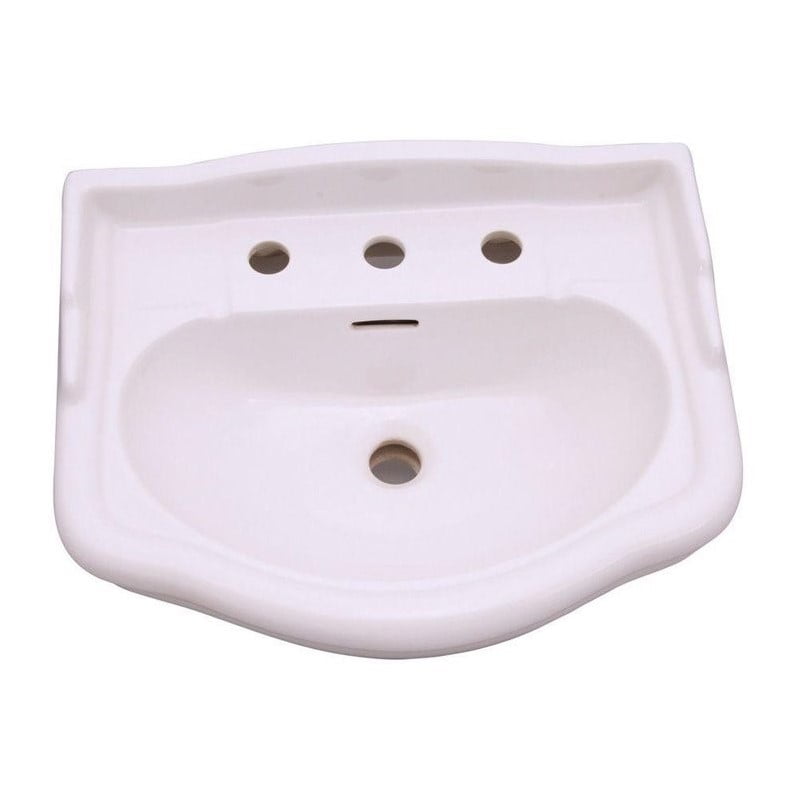 English Turn Petite 8 in. Pedestal Sink Basin Only in Bisque