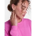 thumbnail image 3 of Joyspun Women's Fleece Lounge Sleep Top with Long Sleeves, Sizes XS-3X, 3 of 5