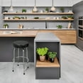 thumbnail image 5 of Torin Swivel Bar Stool: Padded Garage/Shop Seat with Chrome Plated Legs, Black, 28.74" Tall, 18.5" Diameter, 5 of 10