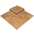 thumbnail image 4 of Renwick 12" x 12" Square Wooden Floor Tiles, 27 Pieces, Natural Wood, 4 of 9