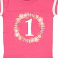 thumbnail image 4 of Inktastic 1st Birthday Rose Flower Wreath Girls Girls Baby Bodysuit, 4 of 5