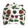 thumbnail image 3 of Xecao Colorful Autumn Pinecones Print Beanie Hat Toddler Girls Boys, Baby Hats Winter Warm Knitted Thermal, Kids Winter Caps, 3 of 7