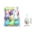 thumbnail image 3 of Fmbmuo Easter 12 Pcs Easter Eggs Ornaments Tabletop Cute Water-Resistant Decorations, Multicolor Plastic Traditional Home Decor Ornaments Thoughtful and Unique Gift Idea, 3 of 5