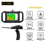100M Underground Water Detector, 500m Search Range Auto Mapping Natural Electric Field 18‑Channel Auto 2D/3D Mapping for Well Drilling - OH TYMWT RS100