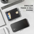 thumbnail image 5 of Minimalist Slim Wallet for Men, Premium Leather Wallet with Money Clip, RFID Blocking Front Pocket Stylish Bifold Wallet (Black 01), 5 of 5