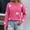 Hot Pink, variant on Women's Long Sleeve Crew Neck Star Print Sweaters Loose Fit Knit Pullover Jumper Tops Winter Fall Outfits White