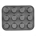 thumbnail image 1 of Muffin Pan, Professional 12 Cup Cupcake Baking Pan, Non-Stick For Home Restaurant, 1 of 6