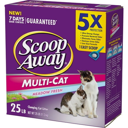 Scoop Away Multi-Cat Clumping Cat Litter, Scented, 25 (Best Kitty Litter For Kittens)