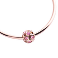 thumbnail image 2 of Charm para Pulsera LuckyLy, Dije de Bolita, Acero Inoxidable y Zirconia Cúbica, Modelo Fabi rosa UNITALLA, 2 of 8