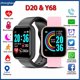 thumbnail image 2 of D20 Y68 Reloj Inteligente Bluetooth Compatible Relojes Hombres Mujeres Impermeable IP67 Deporte Fitness Tracker Pulsera Corazón Ra, 2 of 4