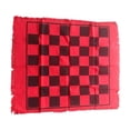 thumbnail image 4 of serony Giant Checkers Board Game Mat 3 Toe Game 1 Mat Rug Mat in Board Game red, 4 of 6